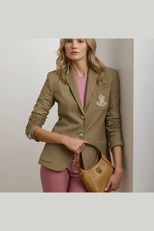 Ralph Lauren Tanner kleine leren schoudertas