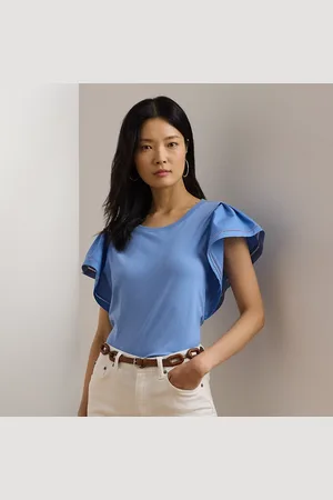 Ralph Lauren Jersey T-shirt met vlindermouwen