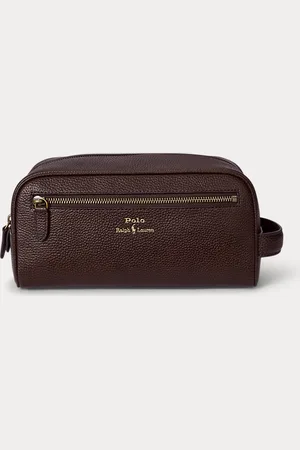Ralph Lauren Gegranuleerd leren reistas