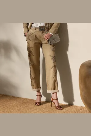Ralph Lauren Fallon versierde katoenen chino broek