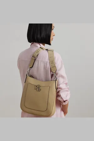 Ralph Lauren Cameryn grote gegranuleerd leren tas
