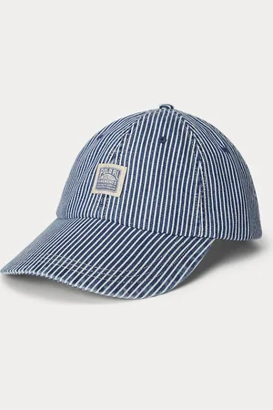 Ralph Lauren Indigo gestreepte denim pet