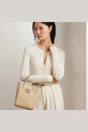 Ralph Lauren Cameryn kleine gegranuleerd leren tas