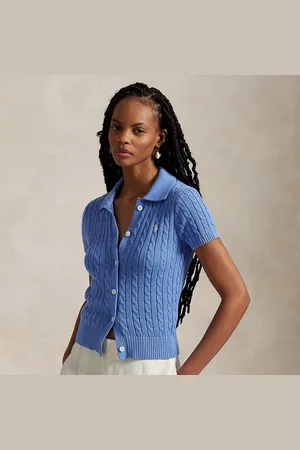 Ralph Lauren Katoenen Polo kabelvest met korte mouwen