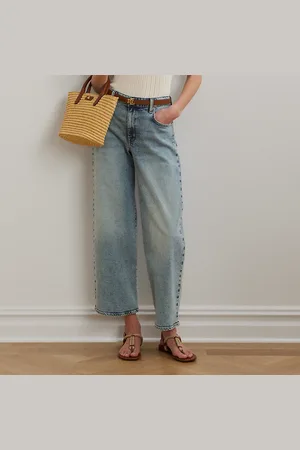 Ralph Lauren Cropped hoge jeans met wijde pijp