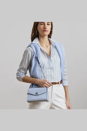 Ralph Lauren Farrah getextureerde kleine leren tas