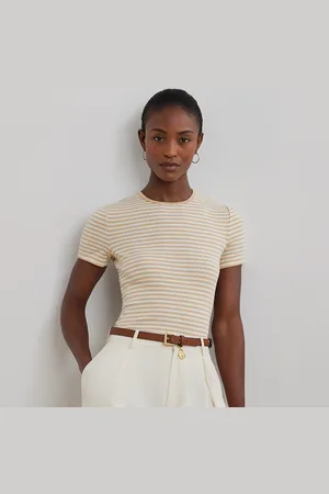 Ralph Lauren Petite - Gestreept stretch katoenen T-shirt