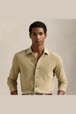 Ralph Lauren Katoen-linnen trui met textuur