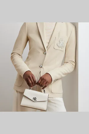 Ralph Lauren Farrah getextureerde kleine leren tas