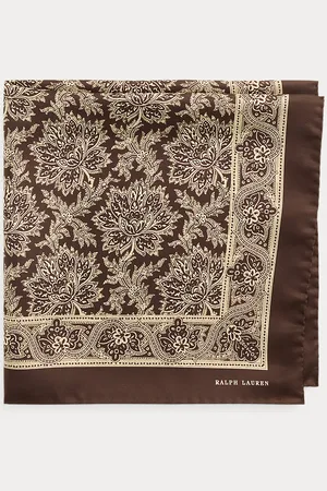 Ralph Lauren Zijden keper bandana met paisleyprint