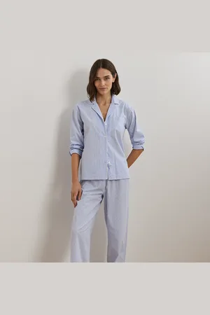 Ralph Lauren Gestreepte katoenen poplin slaapset