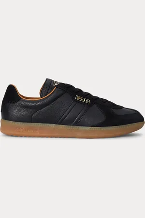 Ralph Lauren Field Court 100 sneaker van leer en suède