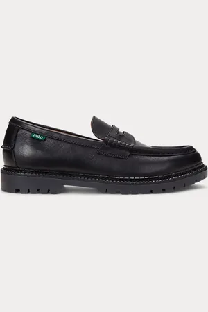 Ralph Lauren Jett leren penny loafer met profielzool