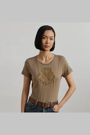 Ralph Lauren Jersey T-shirt van katoenmix met logo