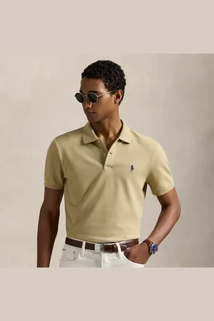 Ralph Lauren Getailleerd performance mesh Polo-shirt