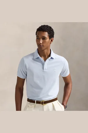 Ralph Lauren Custom slim mesh Polo-shirt met stretch
