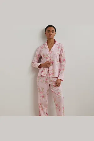 Ralph Lauren Gebloemde pyjamaset van katoenmix