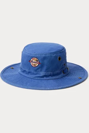 Ralph Lauren Canvas vissershoedje met logopatch