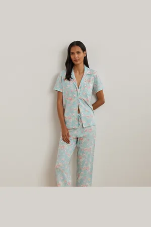 Ralph Lauren Gebreide cropped slaapset met textuur