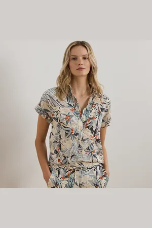 Ralph Lauren Relaxed fit overhemd korte mouw print
