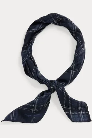 Ralph Lauren Geruite kasjmier-zijden halsdoek