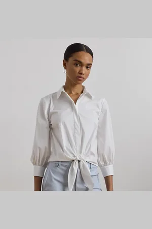 Ralph Lauren Stretch katoenmix shirt strikceintuur