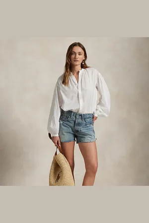 Ralph Lauren Denim short met distressed zoom