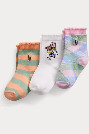Ralph Lauren 3 paar Polo Bear crewsokken