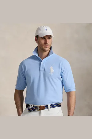 Ralph Lauren Grotere Maten - Mesh Polo-shirt met Big Pony
