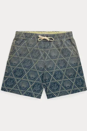 Ralph Lauren Indigo jersey short met schelpenprint