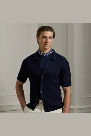 Ralph Lauren Katoenen vest met textuur en korte mouw
