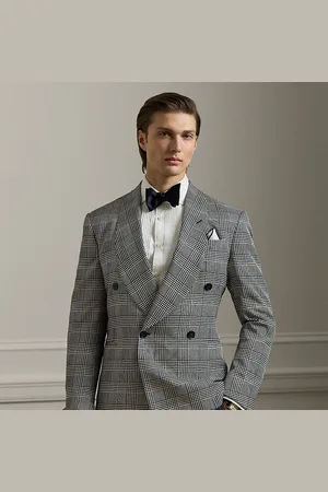 Ralph Lauren Kent handgemaakt zijden colbert met ruit