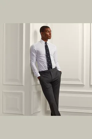 Ralph Lauren Gregory handgemaakte wollen pantalon