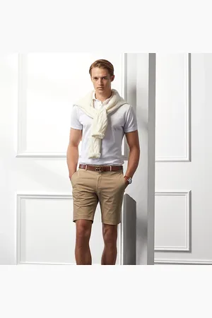 Ralph Lauren Handgemaakte slim fit chino short