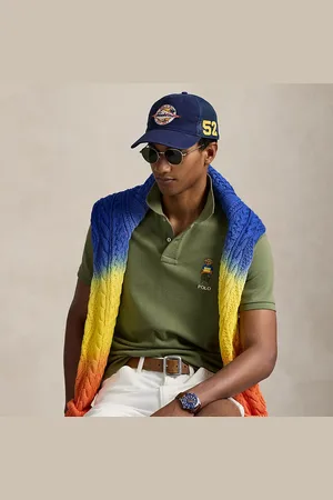 Ralph Lauren Custom slim fit mesh Polo Bear overhemd