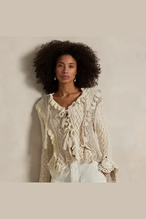 Ralph Lauren Vest met strikken voor en diverse steken