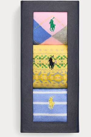 Ralph Lauren Set van 3 paar broeksokken met patroon