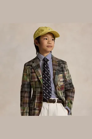 Ralph Lauren Geruit katoenen patchwork colbert