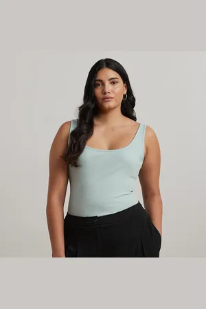 Ralph Lauren Plus Size - Stretchkatoenen tanktop