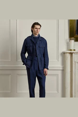 Ralph Lauren Gregory handgemaakte linnen pantalon