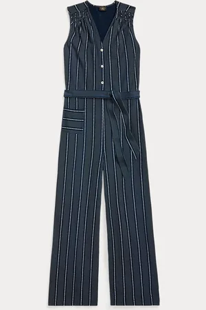Ralph Lauren Indigo jersey jumpsuit met print