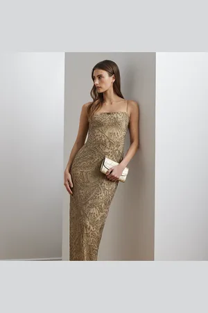 Ralph Lauren Mesh jurk met palmbladerenmotief