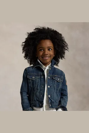 Ralph Lauren Denim truckerjack met vlag