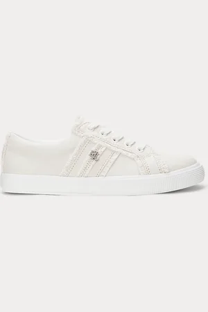 Ralph Lauren Janson gerafelde canvas sneaker