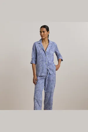 Ralph Lauren Jersey capri-slaapset met paisleyprint
