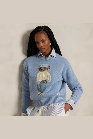 Ralph Lauren Trui met ronde hals en Polo Bear