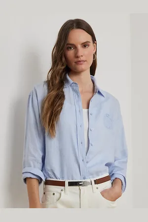 Ralph Lauren Gestreept overhemd met bloemenlogo