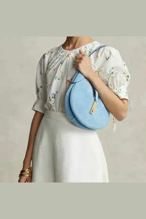 Ralph Lauren Kleine suède Polo ID Shoulder tas