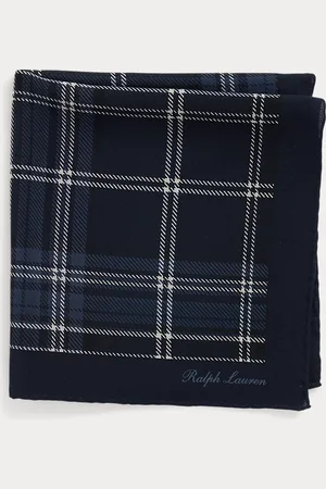 Ralph Lauren Geruite zijden cr??pe pochet