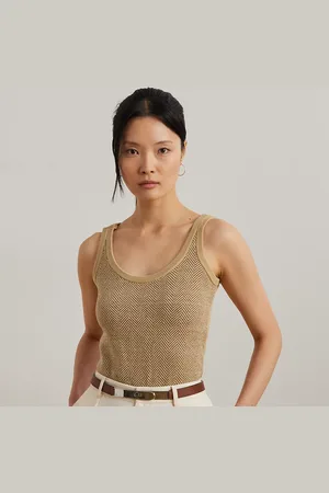 Ralph Lauren Jersey tanktop met visgraatmotief